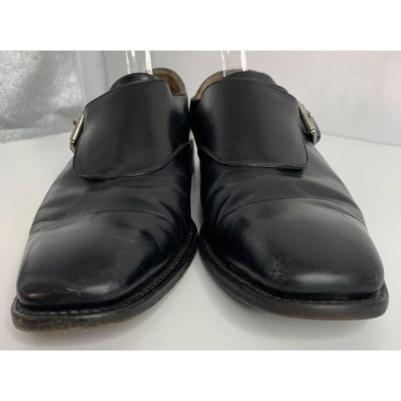 Salvatore Ferragamo Tramezza Single Monk Strap Dress shoes Men 9D Black 6105 main image 7